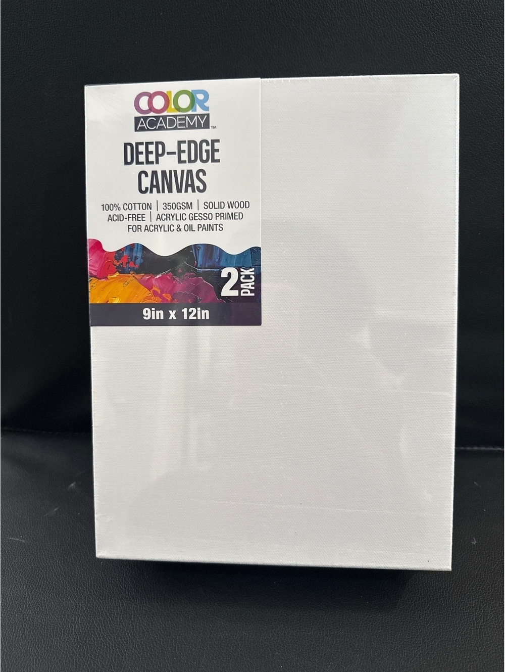 Color Academy Deep-Edge Canvas 2 Pack 9in x 12in